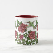 Rote Rose & Hummingbird Tasse (Zentrum)
