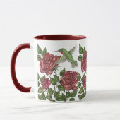 Rote Rose & Hummingbird Tasse (Links)
