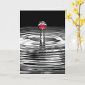 rote Rose im Beileid Karte (Gelbe Blume)