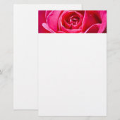 Rote Rose im Garten Briefpapier (Vorne/Hinten)