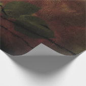 Rote Rose im Hintergrund Geschenkpapier (Ecke)