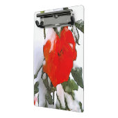 Rote Rose im Schnee Mini Klemmbrett (Gewinkelt2)