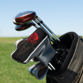 Rote Rose in Chains Golf Headcover (In Situ)