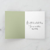 Rote Rose in Flaschen Geburtstag Karte (Innenseite)