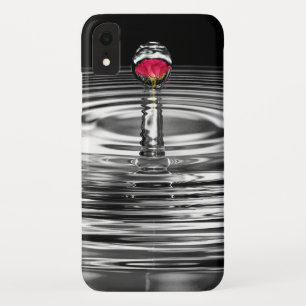 rote Rose in Wassertröpfchen Case-Mate iPhone Hülle