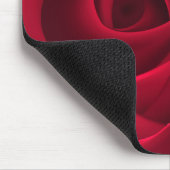 Rote Rose | INDIVIDUELLE NAME Mousepad (Ecke)
