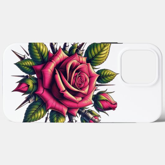 Rote Rose iPhone 13 Pro Max Fall Case-Mate iPhone Hülle (Rückseite (Horizontal))