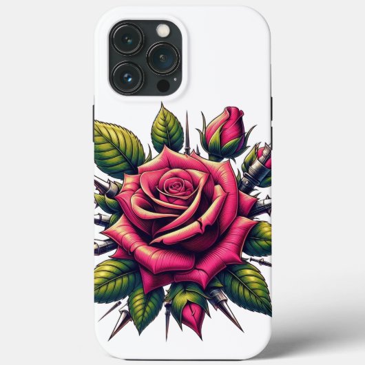 Rote Rose iPhone 13 Pro Max Fall Case-Mate iPhone Hülle (Rückseite)