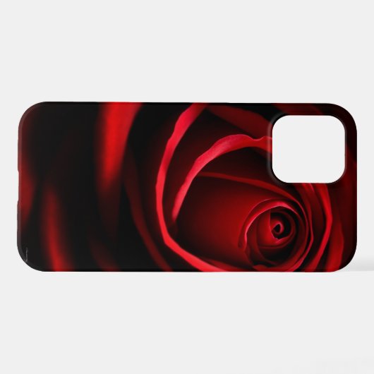 Rote Rose iPhone Hülle (Rückseite (Horizontal))
