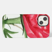 Rote Rose iPhone Hülle (Rückseite (Horizontal))