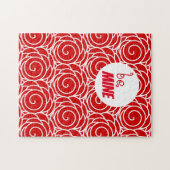 Rote Rose ist das Mine Valentine Frustration Puzzle (Horizontal)