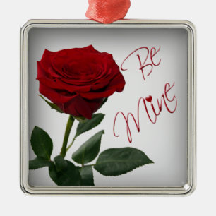 Rote Rose ist mein Premium Keepake Ornament Aus Metall