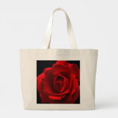 Rote Rose jtcn Große Tote Tasche (Rückseite)