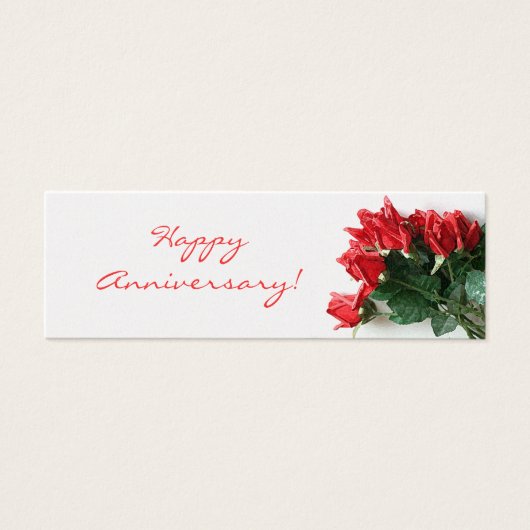 Rote Rose-Jubiläumsdisketten für Blumengeschenke (Vorderseite)