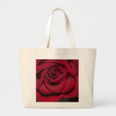 Rote Rose Jumbo Canvas Bag Jumbo Stoffbeutel (Vorne)