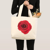 Rote Rose Jumbo Tasche (Vorderseite (Produkt))