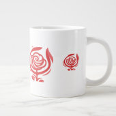 Rote Rose Jumbo-Tasse (Rechts)