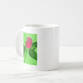Rote Rose Kaffeetasse (Vorderseite Links)