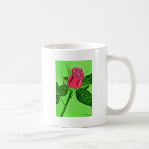 Rote Rose Kaffeetasse