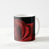 Rote Rose Kaffeetasse (VorderseiteRechts)