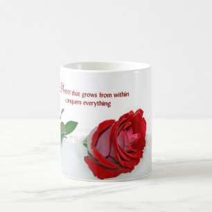 Rote Rose Kaffeetasse