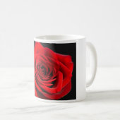Rote Rose Kaffeetasse (VorderseiteRechts)