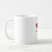 Rote Rose Kaffeetasse (Links)