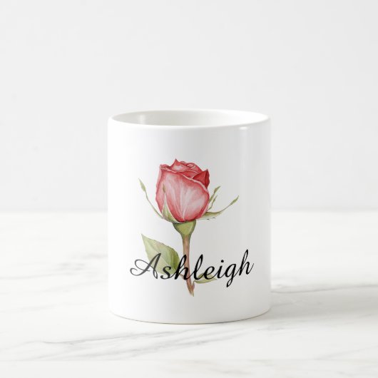 Rote Rose Kaffeetasse (Mittel)