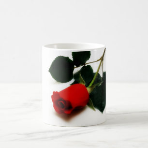 Rote Rose Kaffeetasse