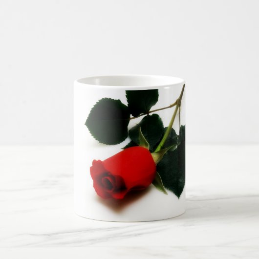 Rote Rose Kaffeetasse (Mittel)