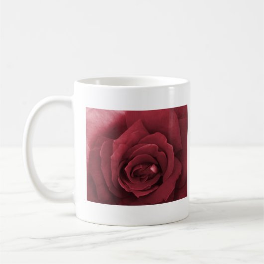 rote Rose Kaffeetasse (Links)