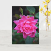 Rote Rose, Karte (Gelbe Blume)