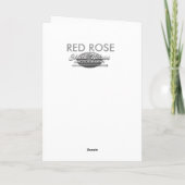 ROTE ROSE KARTE (Rückseite)