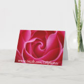 Rote Rose Karte (Rückseite)