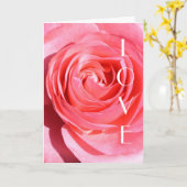 Rote Rose Karte (Gelbe Blume)