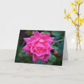 Rote Rose, Karte (Gelbe Blume)