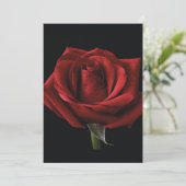 Rote Rose Karte (Stehend Vorderseite)