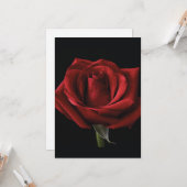 Rote Rose Karte (Vorderseite/Rückseite Beispiel)