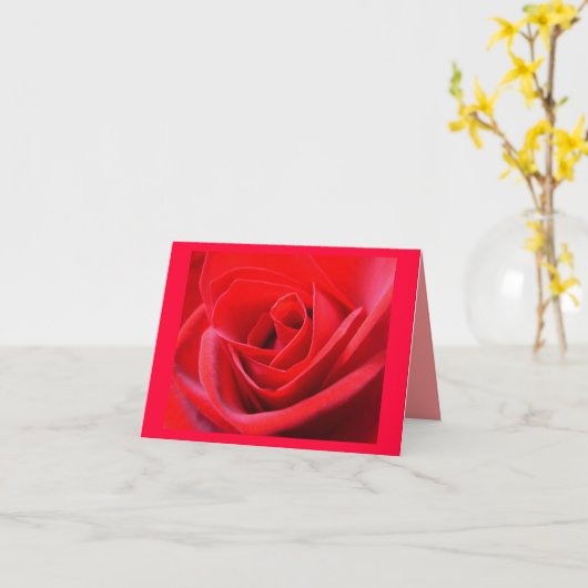 Rote Rose Karten Blume Benutzerdefinierte Grußkart (Gelbe Blume)