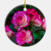 Rote Rose Keramik Ornament (Hinten)