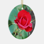 Rote Rose Keramik Ornament (Rechts)