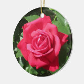 Rote Rose Keramik Ornament (Links)