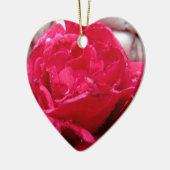 Rote Rose Keramik Ornament (Links)