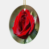 Rote Rose Keramikornament (Rechts)