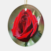 Rote Rose Keramikornament (Links)
