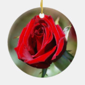 Rote Rose Keramikornament (Hinten)