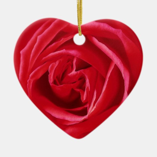 Rote Rose Keramikornament (Vorne)