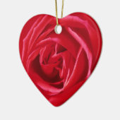 Rote Rose Keramikornament (Links)