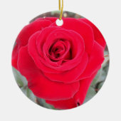 Rote Rose Keramikornament (Vorne)