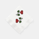 Rote Rose Kiss kash002 Serviette (Ecke)